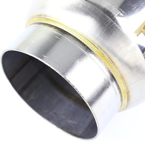 Miniatura 6 de TOTALFLOW Silenciador de escape Mini Race 12104  Acero inoxidable 304  Entrada de diámetro interior de 2.5 pulgadas - Salida de diámetro exterior de