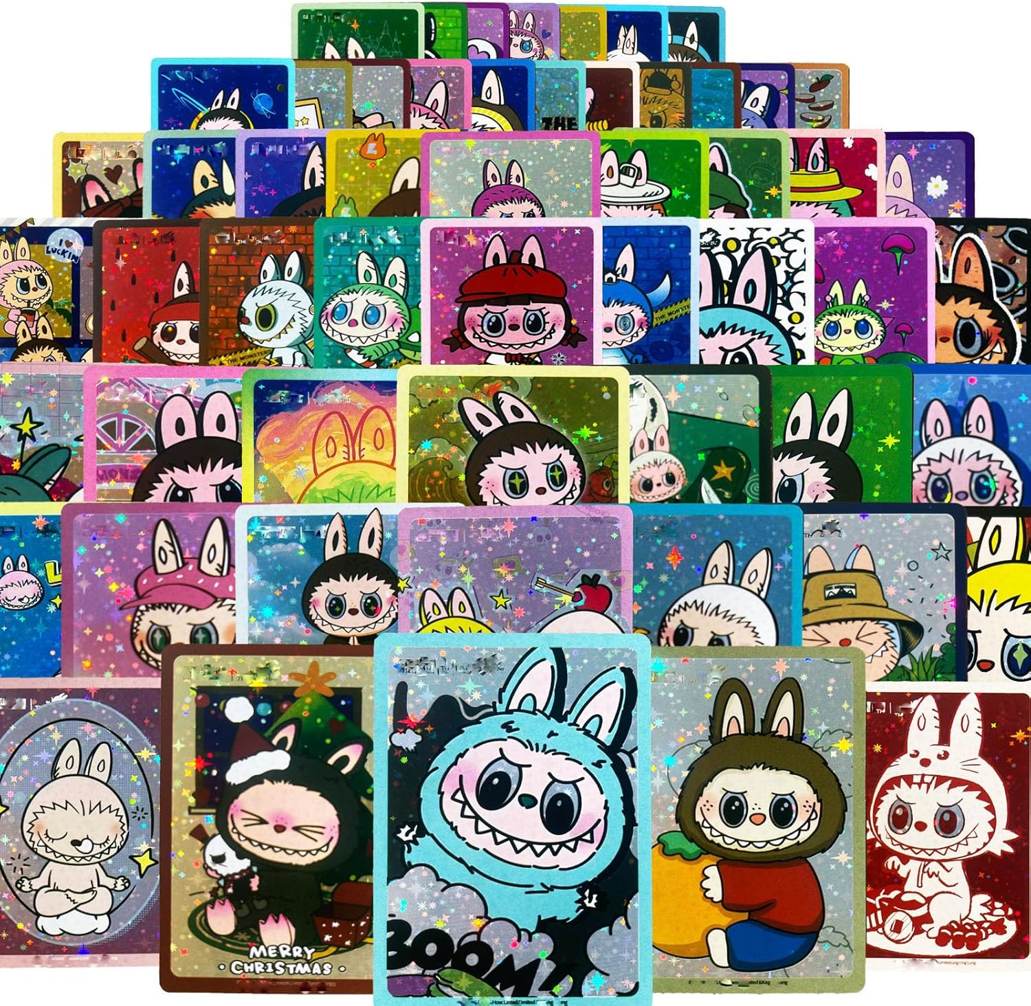 Shiny Anime Cards 100PCS Collection Holographic The Monster Series Game Item Birthday Gift