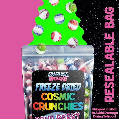 Miniatura 3 de Caramelo de bayas agrias liofilizadas de alta calidad, 4 onzas de caramelo liofilizado Cosmic Crunchies enviado en caja para mayor protección,