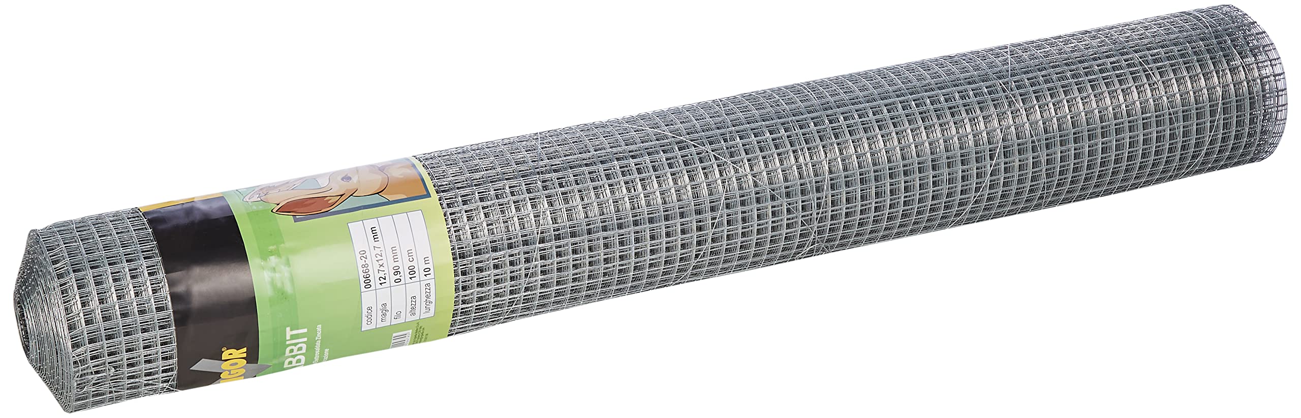 Blinky Kaninchendraht Netz - 12,7 X 12,7 Cm Maschen, Draht 0,9 Mm, 10 M Rolle, Höhe 100 Cm, Verzinkt