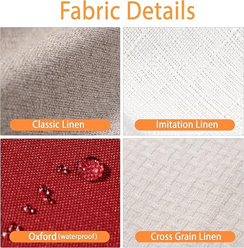 Miniatura 9 de SINUOLIN Funda de cojín de banco de tamaño personalizado para muebles de interiorexterior, asiento de ventana, sofá, columpio, jardín, cocina, con