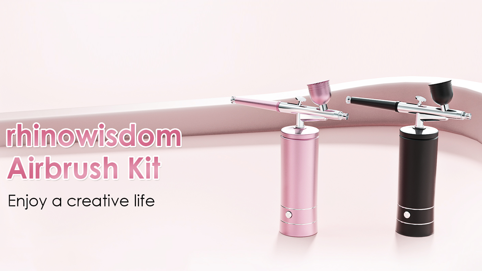 Kit Aérographe Portable Rechargeable Sans Fil Avec Compresseur - Idéal Nail Art, Gâteaux, Maquillage