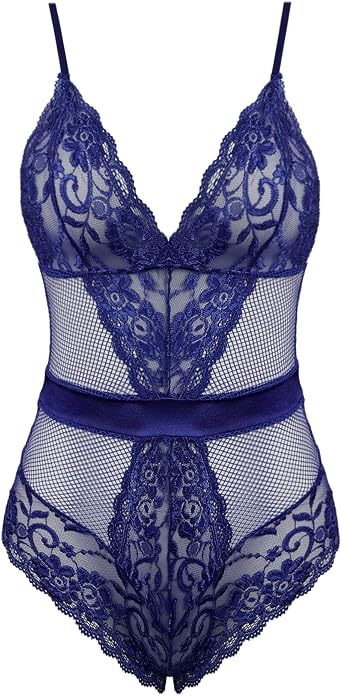 Amazon.com: Joyaria - Lencería sexy de encaje para mujer enterizo de una  pieza : Ropa, Zapatos y Joyería