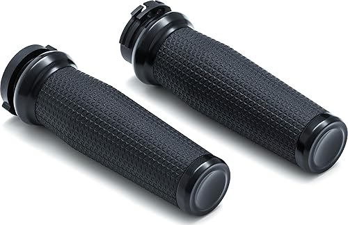 Miniatura 2 de Kuryakyn 5941 Empuñaduras de manillar trilladora para acelerador y embrague, control del acelerador de doble cable motocicletas Harley-Davidson