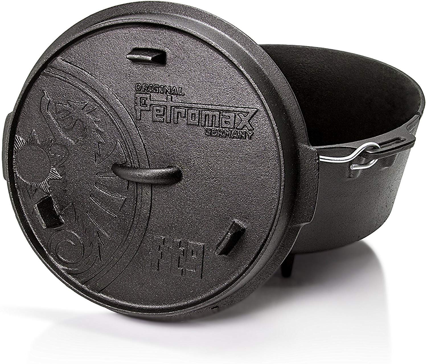 Petromax Feuertopf Starterset ft9 (Dutch Oven mit Standfüßen) inkl. Deckelheber + Schaber