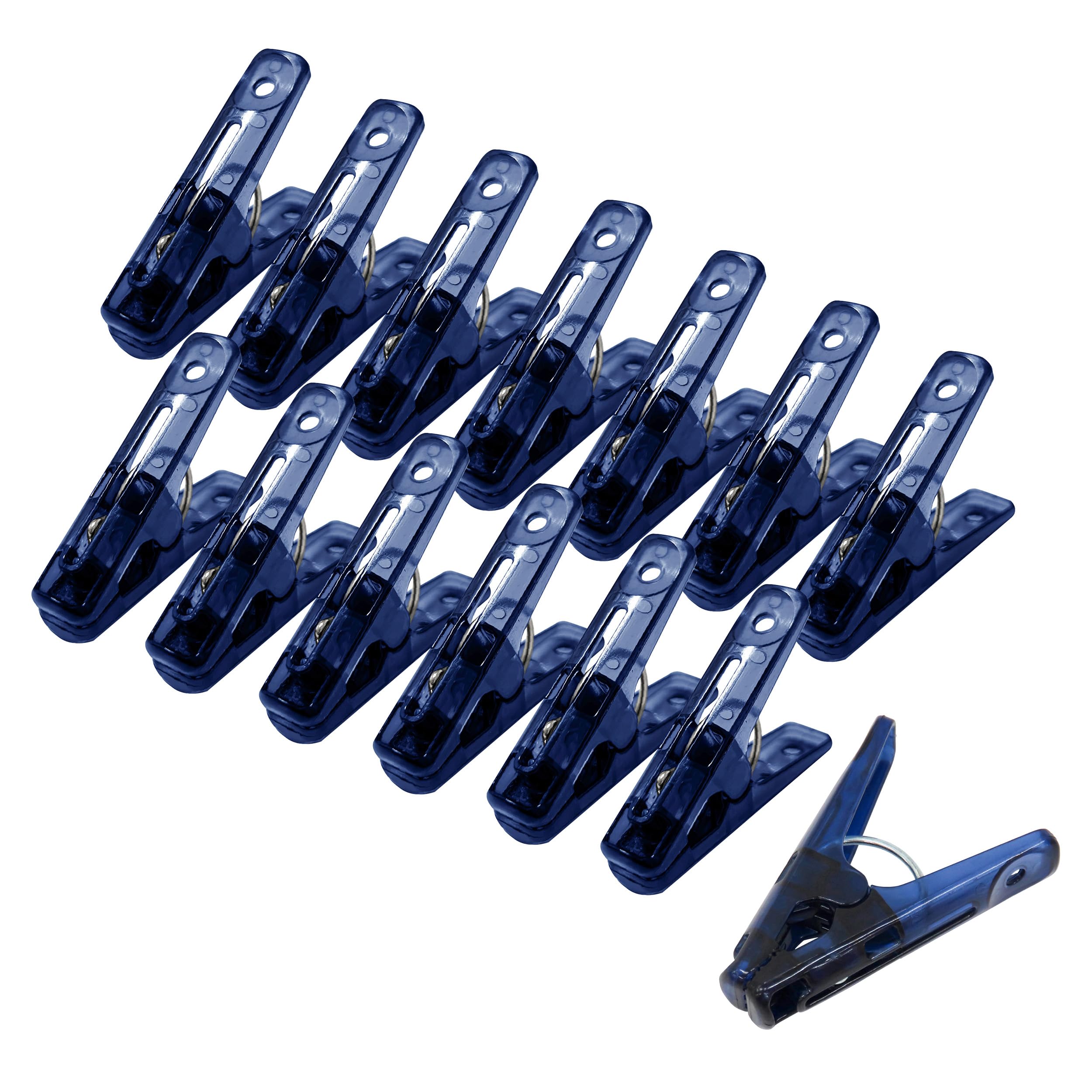 Towa Industries CLRII Polycarbonate Laundry Pins, 14P Clothespins, Polycarbonate, Break-Resistant, UV Resistant, Dark Blue, Pack of 14 : Home & Kitchen