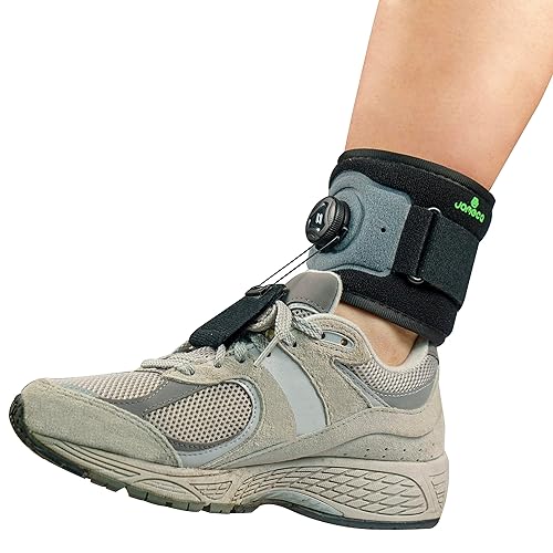 Soporte de pie con carrete de ajuste dorsiflexión, soporte de pie para levantamiento de pies para caminar con zapatos para caída de pie por ALS, MS,
