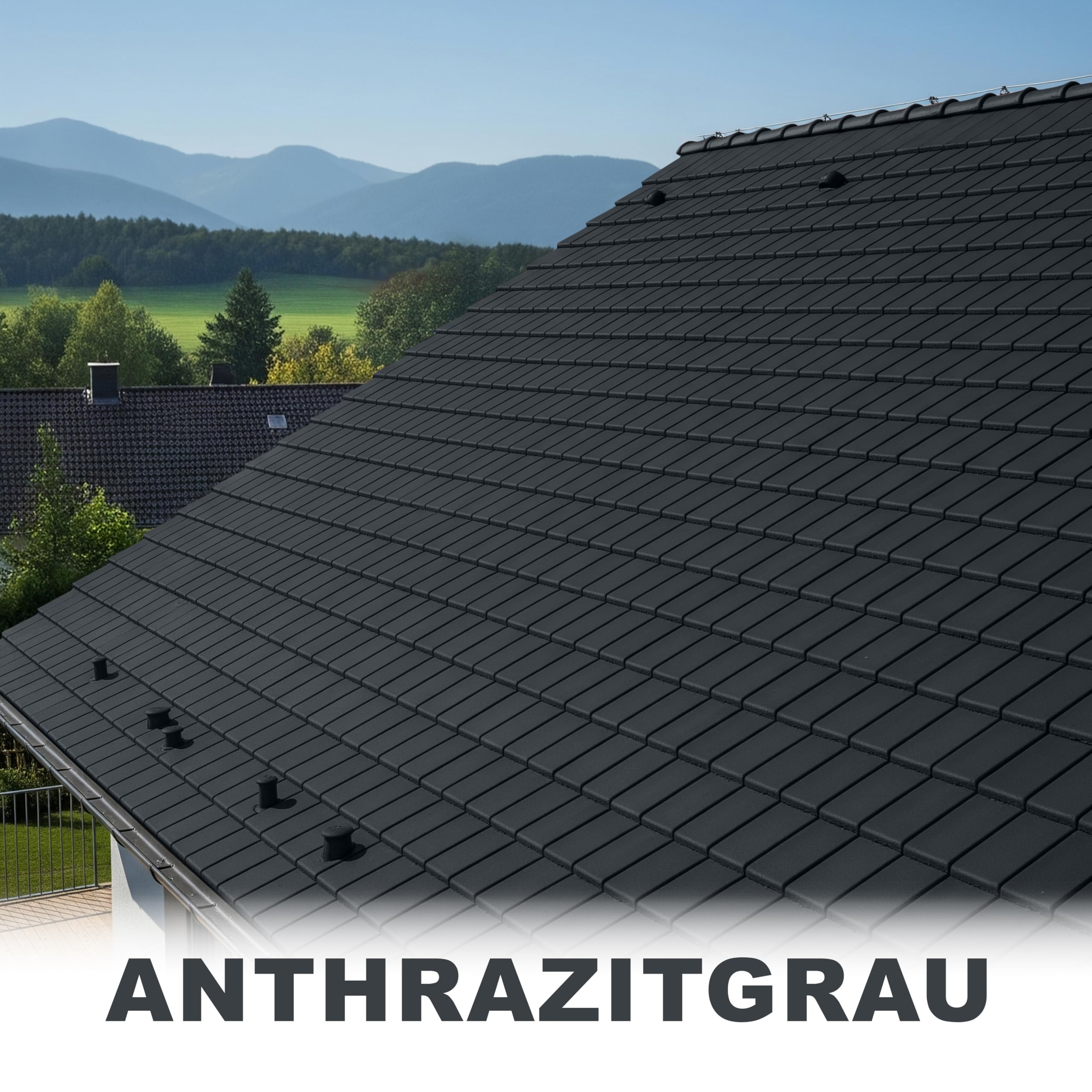 Dachfarbe MATT Dachbeschichtung Anthrazitgrau RAL 7016 2.5L