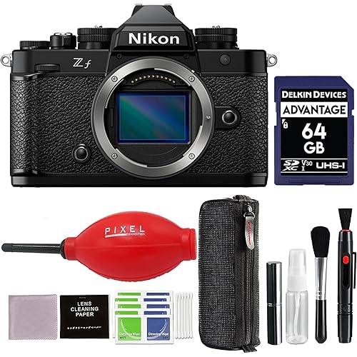 Nikon Zf Mirrorless Camera (Black) with Advanced Accessories and Travel Bundle | 1761 | nikon zf