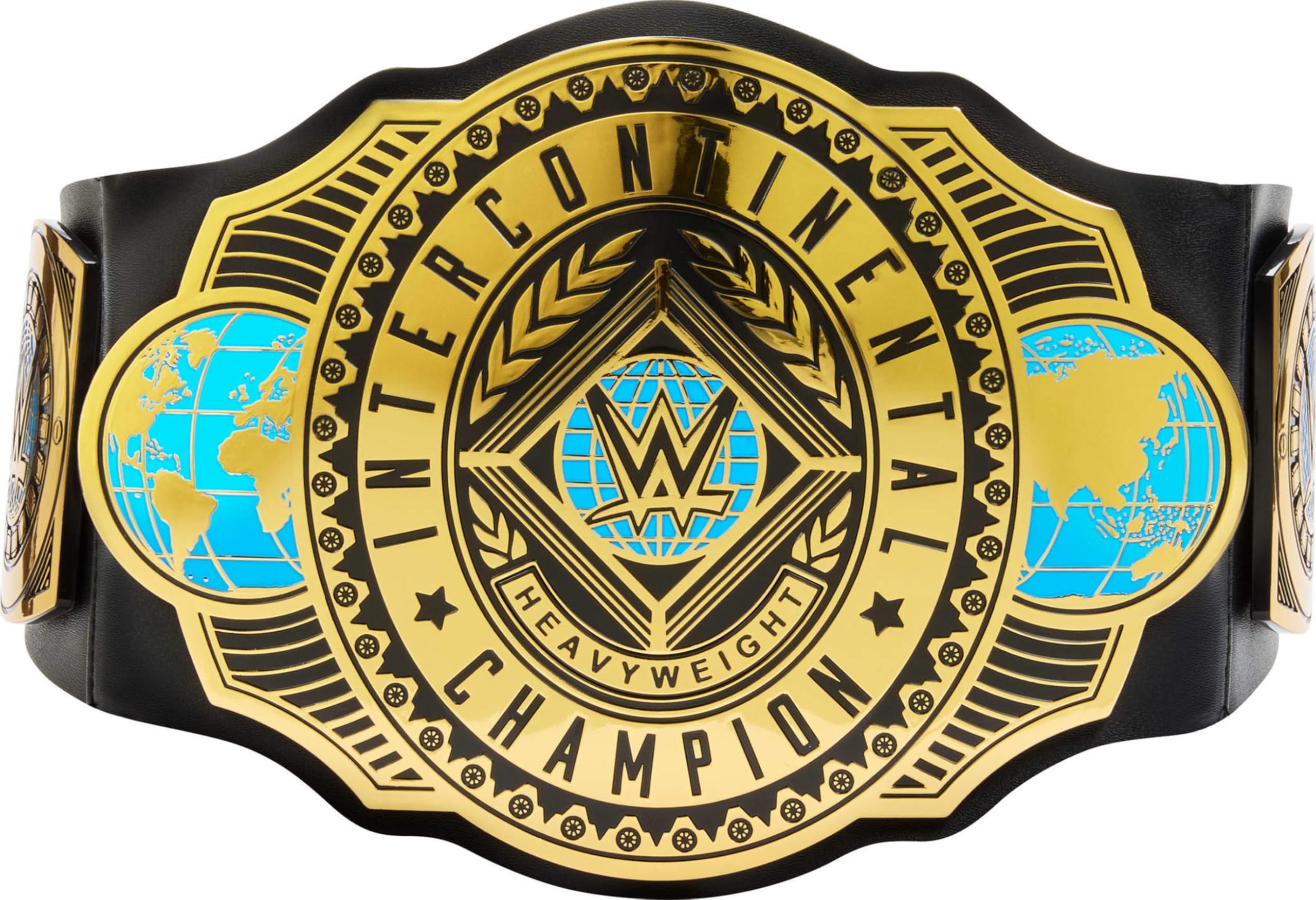 Mattel WWE Championship Title, campione intercontinentale, accessorio per bambini per giochi di ruolo e costumi, lunghezza 3+ piedi con regolazione una tantum