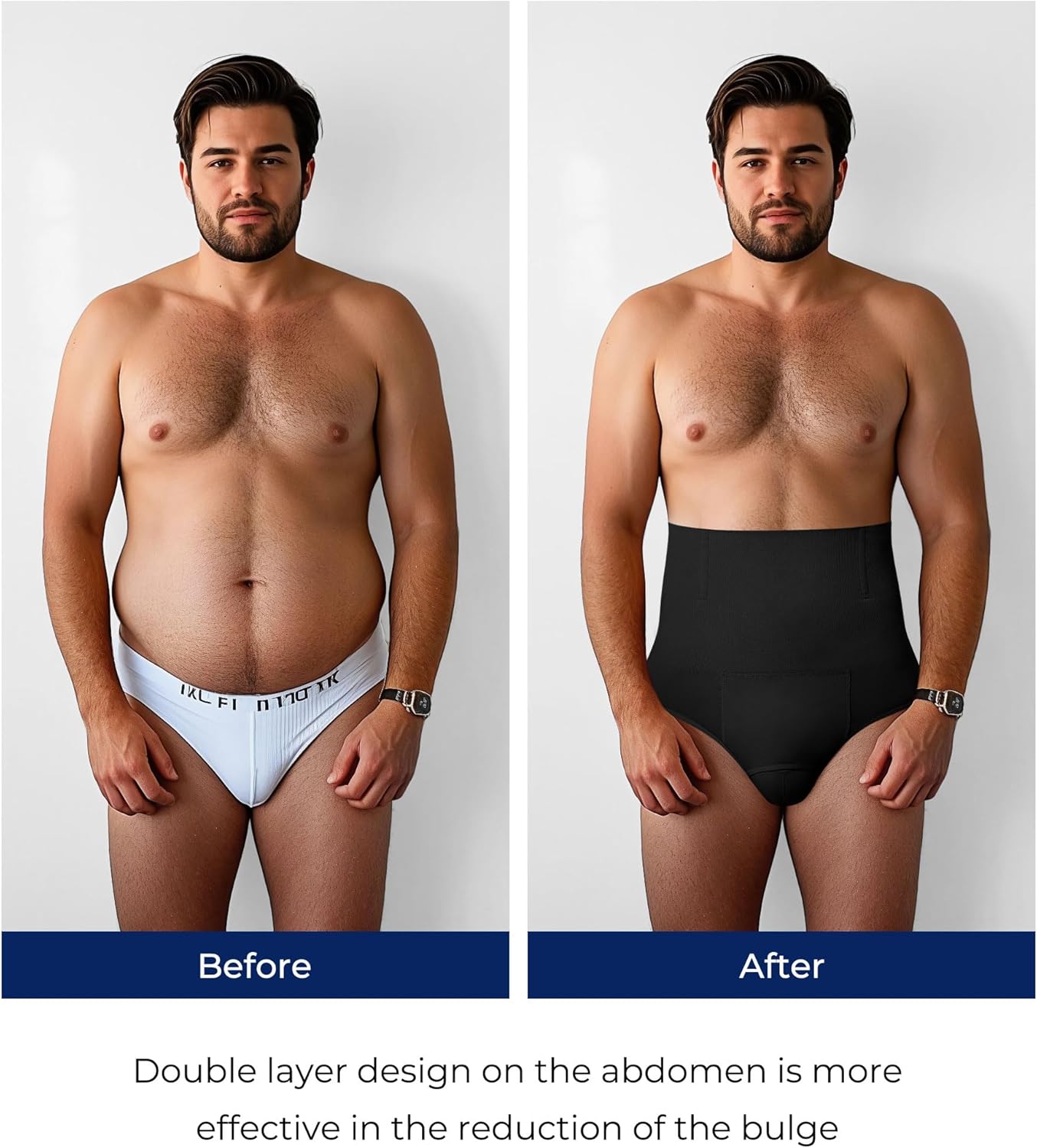 TAILONG Men Shapewear Tummy Control Shorts Slimming Body Shaper Compression Underwear Belly Girdle Briefs Boxer - Image 5