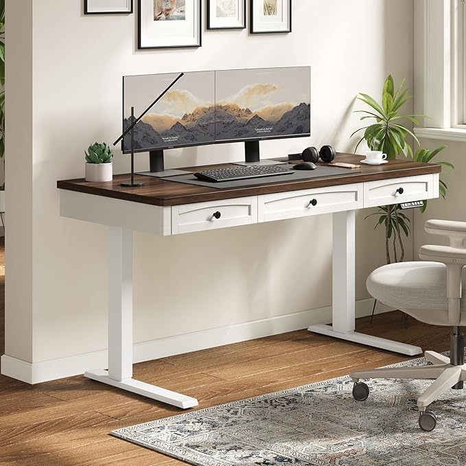 ONBRILL Standing Desk with 3 Drawers