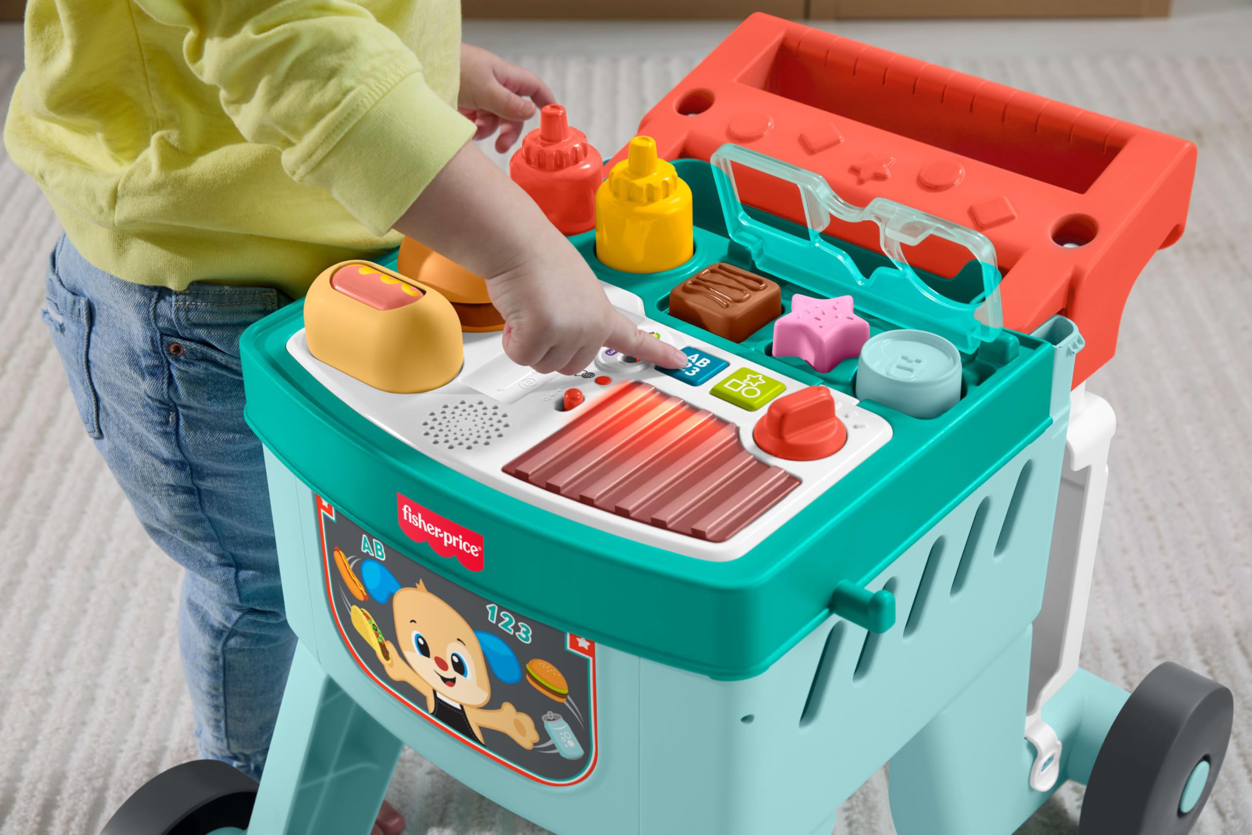 Fisher-Price Wózek na zakupy 4 w 1 Walker zabawka dla niemowląt JLM95
