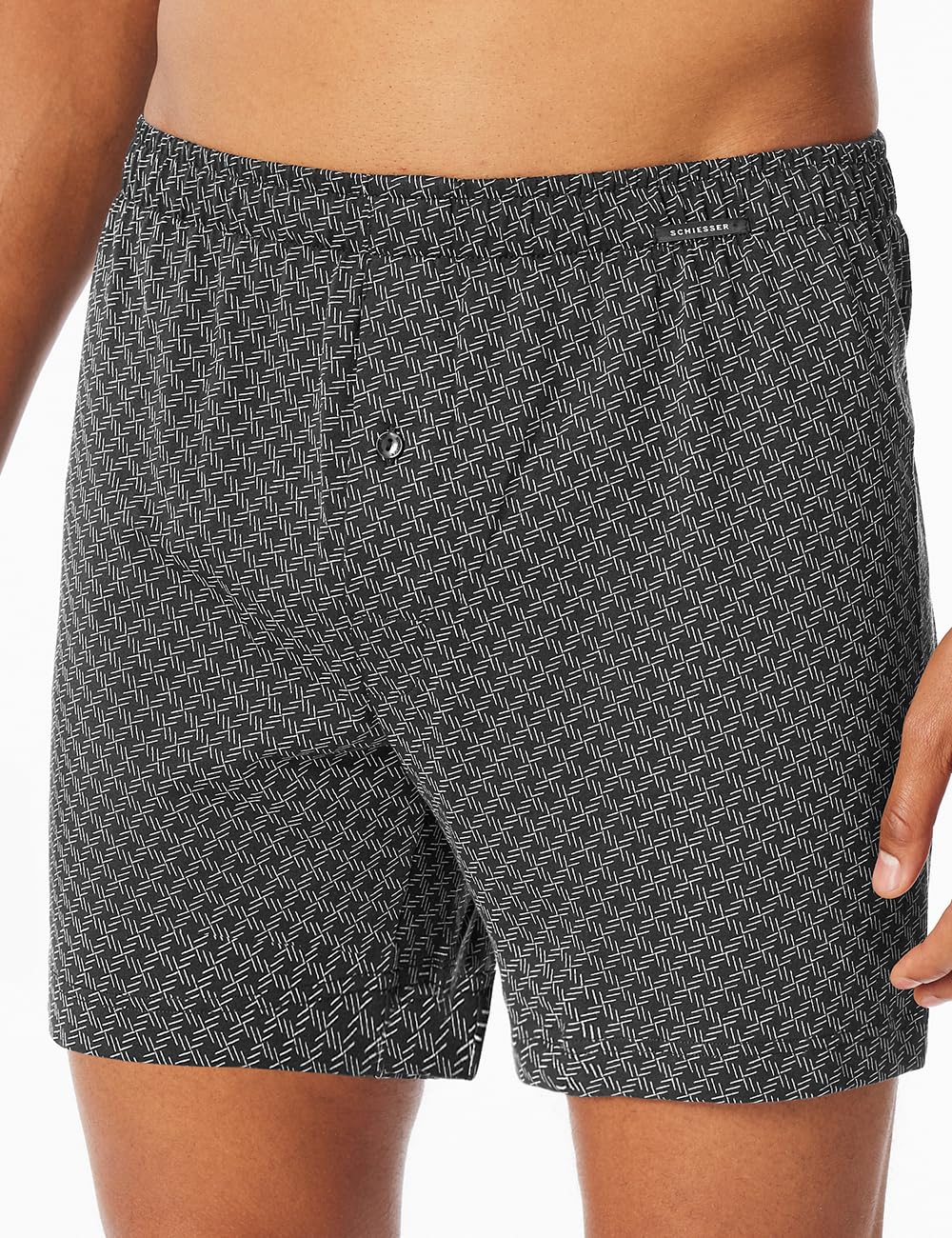 Schiesser Bokserki (szorty) Mężczyźni 2 Pack Boxershorts Baumwolle Jersey Weich Multipack - Jerseyboxer