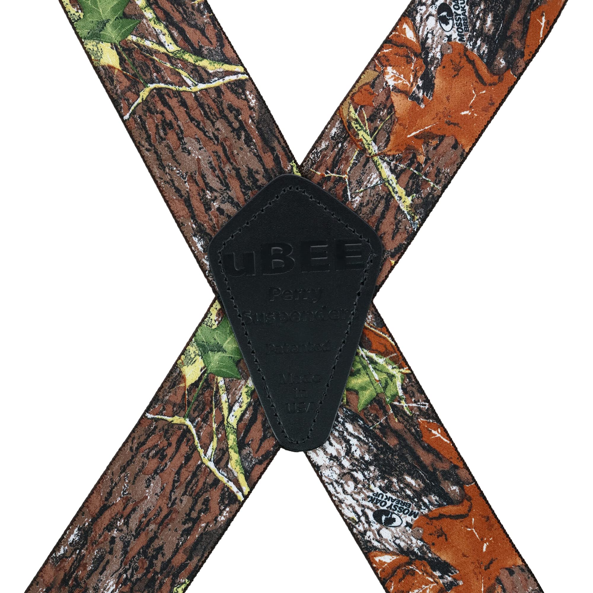 Perry Suspenders Men's Camouflage Print uBEE Trucker Suspenders, Green