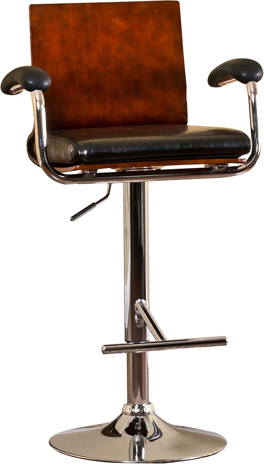 AC Pacific Modern Hydraulic Adjustable Swivel Bar Stool