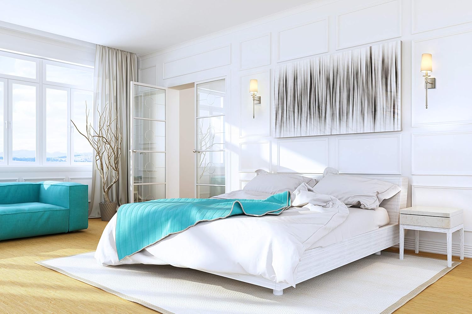 Z-Lite 1 Light Wall Sconce 804-1S-BN