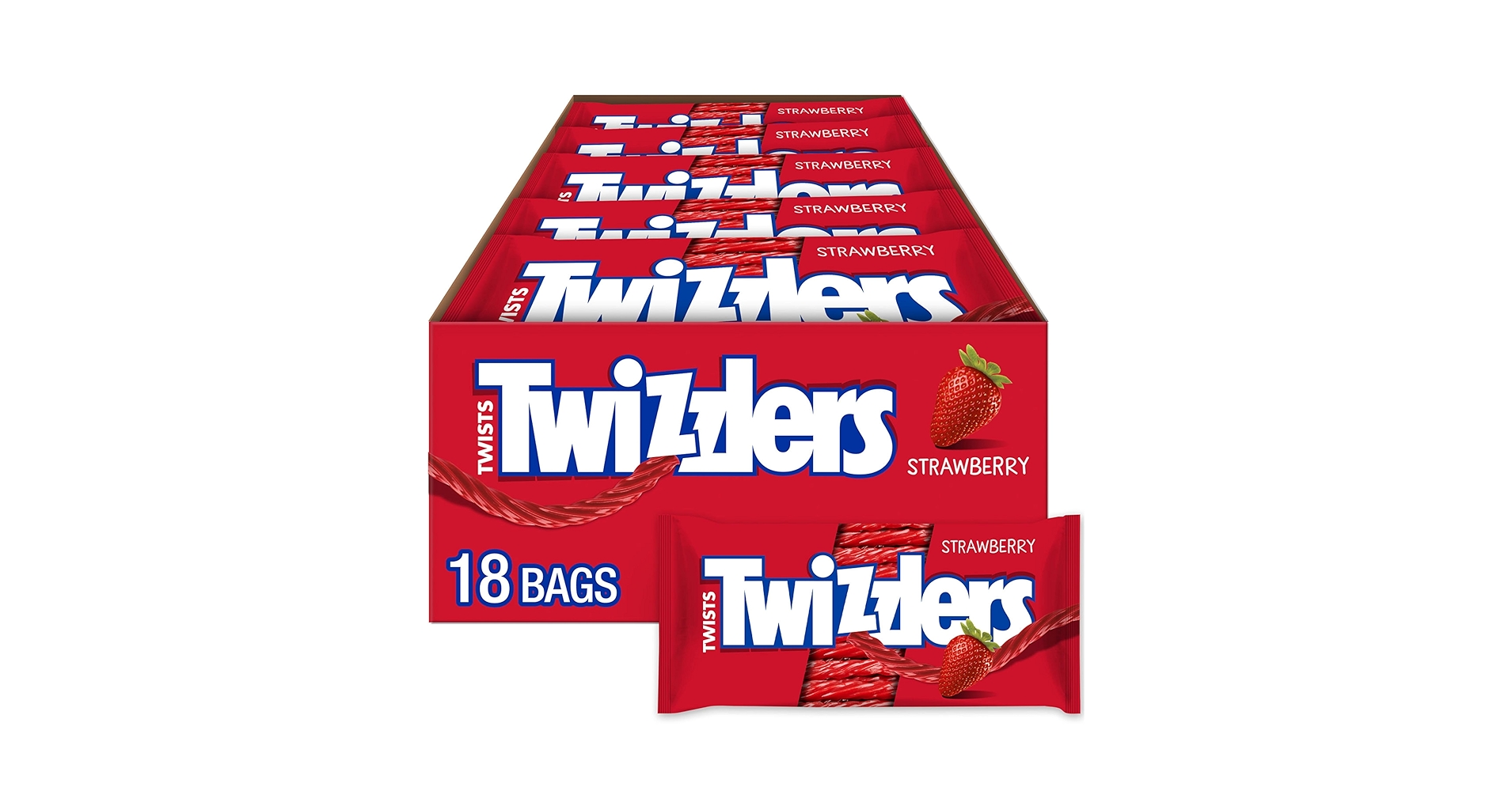 Amazon.com : TWIZZLERS Twists Strawberry Flavored Licorice