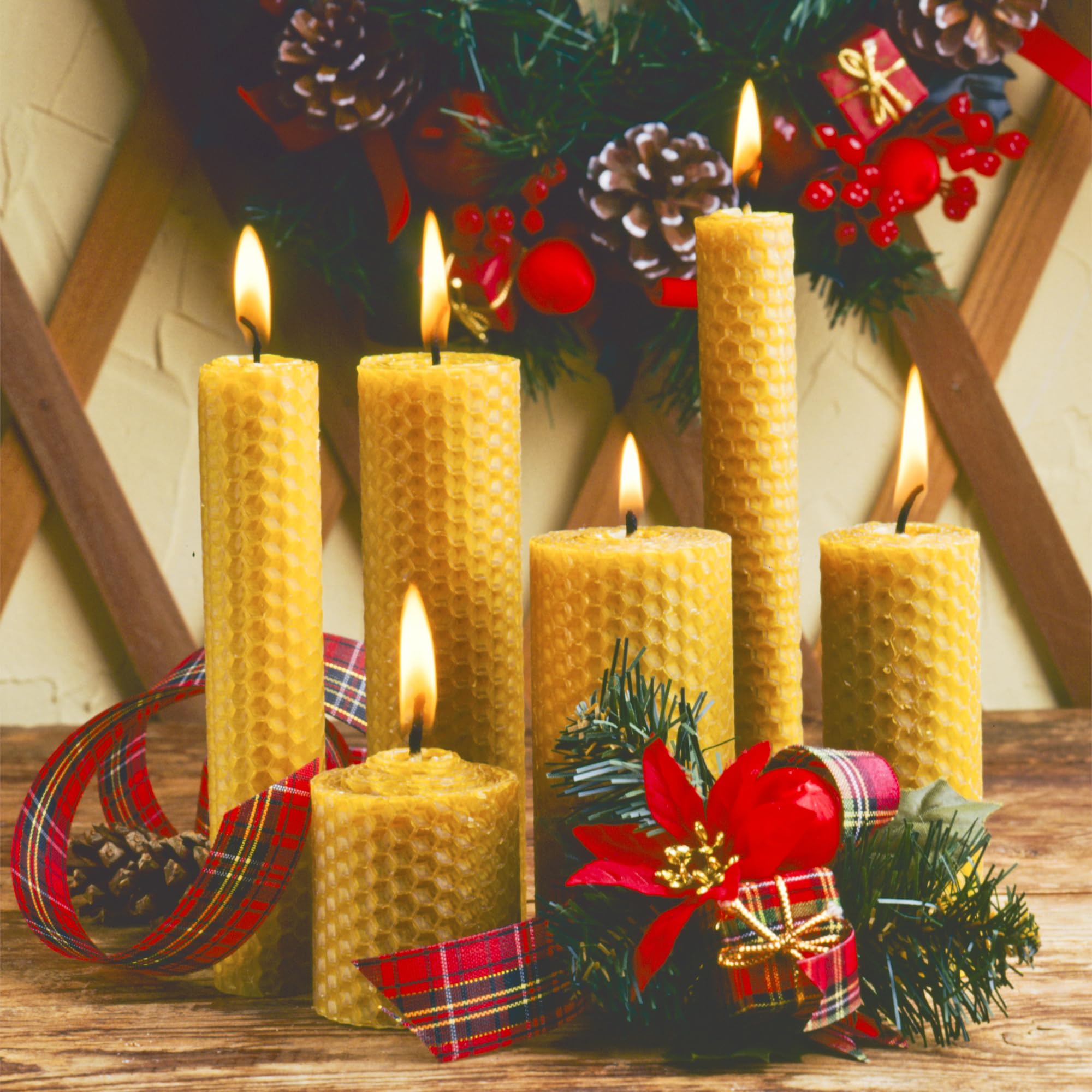 HASSLICKIT Natural Beeswax Candle Making Kit for Kids and Adults-12 Beeswax Sheets for Candle Making Rolling DIY Kits (Natural Yellow Color, 8 x 8 inch) - Image 7