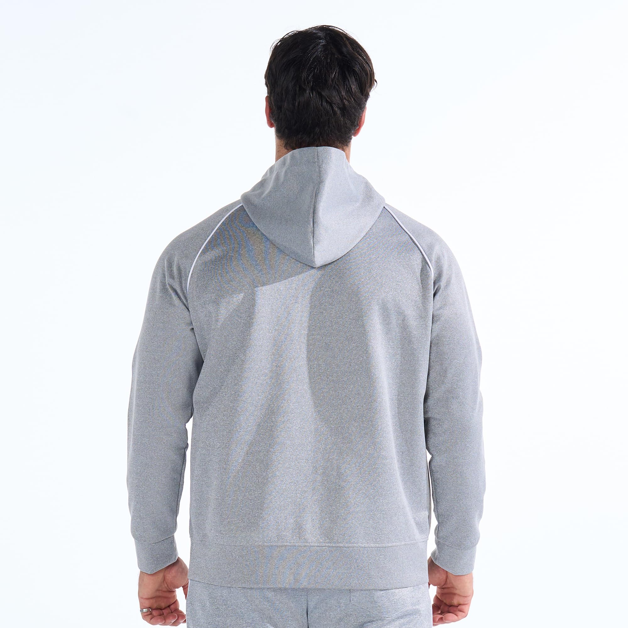 BROKIG Zipplat - Felpa con cappuccio, da uomo, con cappuccio, con cerniera, casual, invernale, con cerniera, per sport, abbigliamento casual