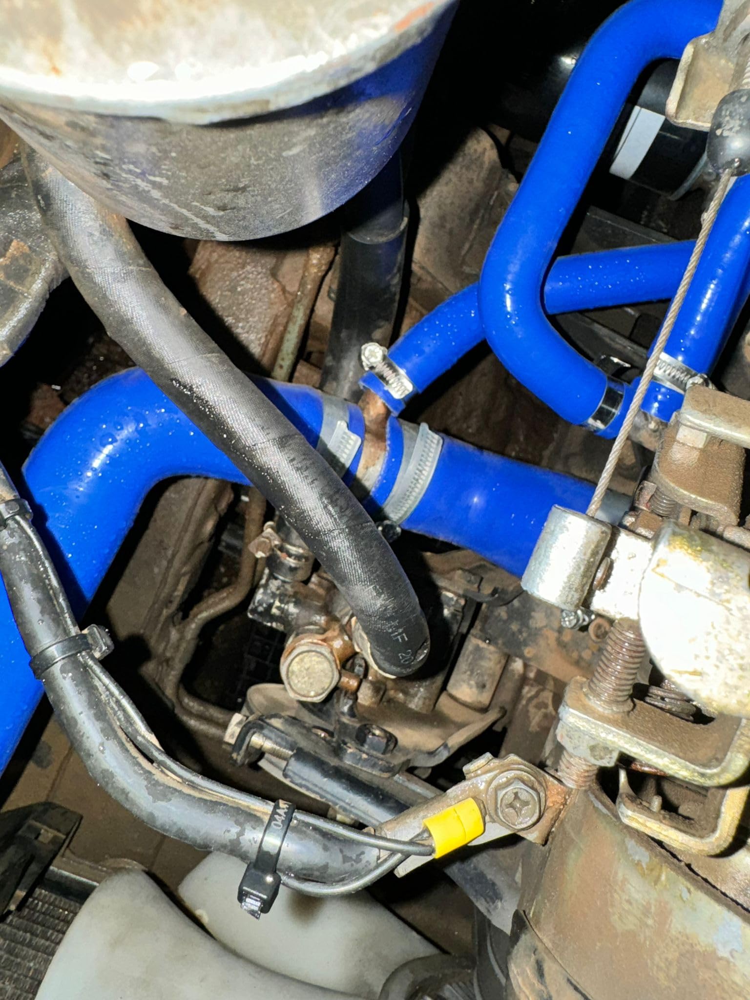 Juego Completo de 13 Manguitos del Circuito de Agua Refrigerante compatible con Nissan Patrol 260 K260 RD28T y RD28: Silicona Reforzada de 5mm (no válido para Y60) (Negro)