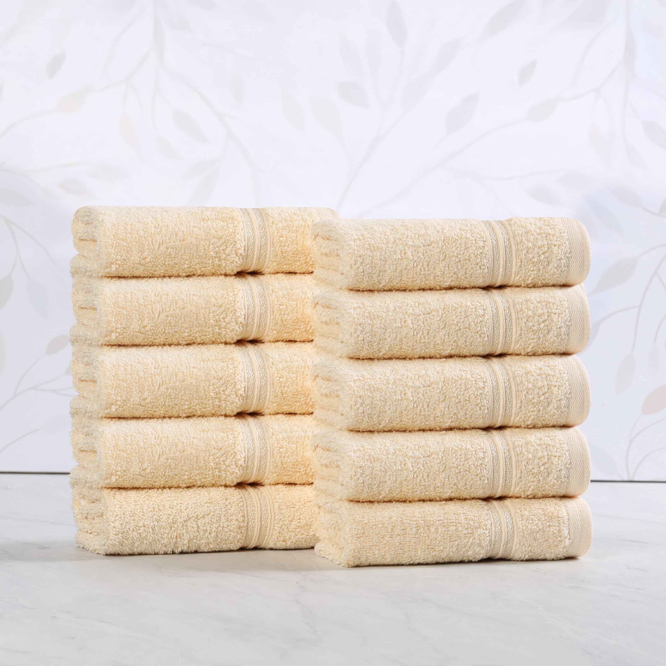 Serviettes en coton égyptien Superior Heritage par 10 pour une absorption maximale au quotidien