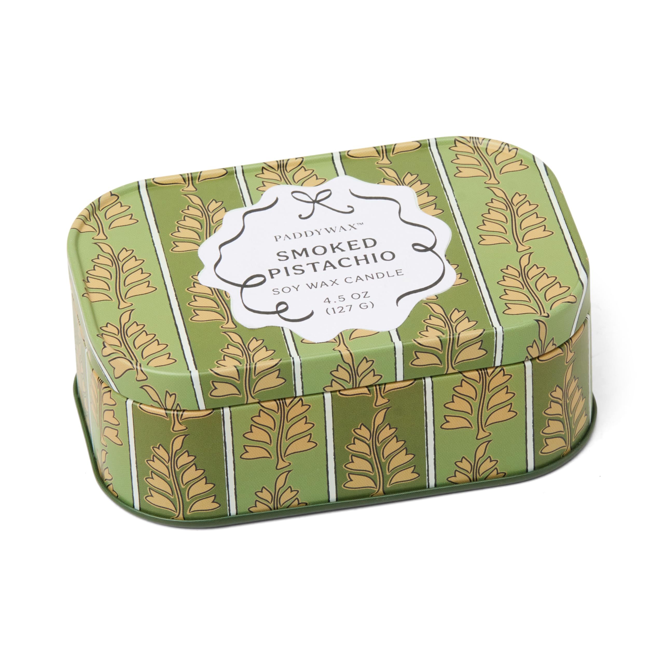 Paddaywax Cherie Range Candle in A Tin - Smoked Pistachio