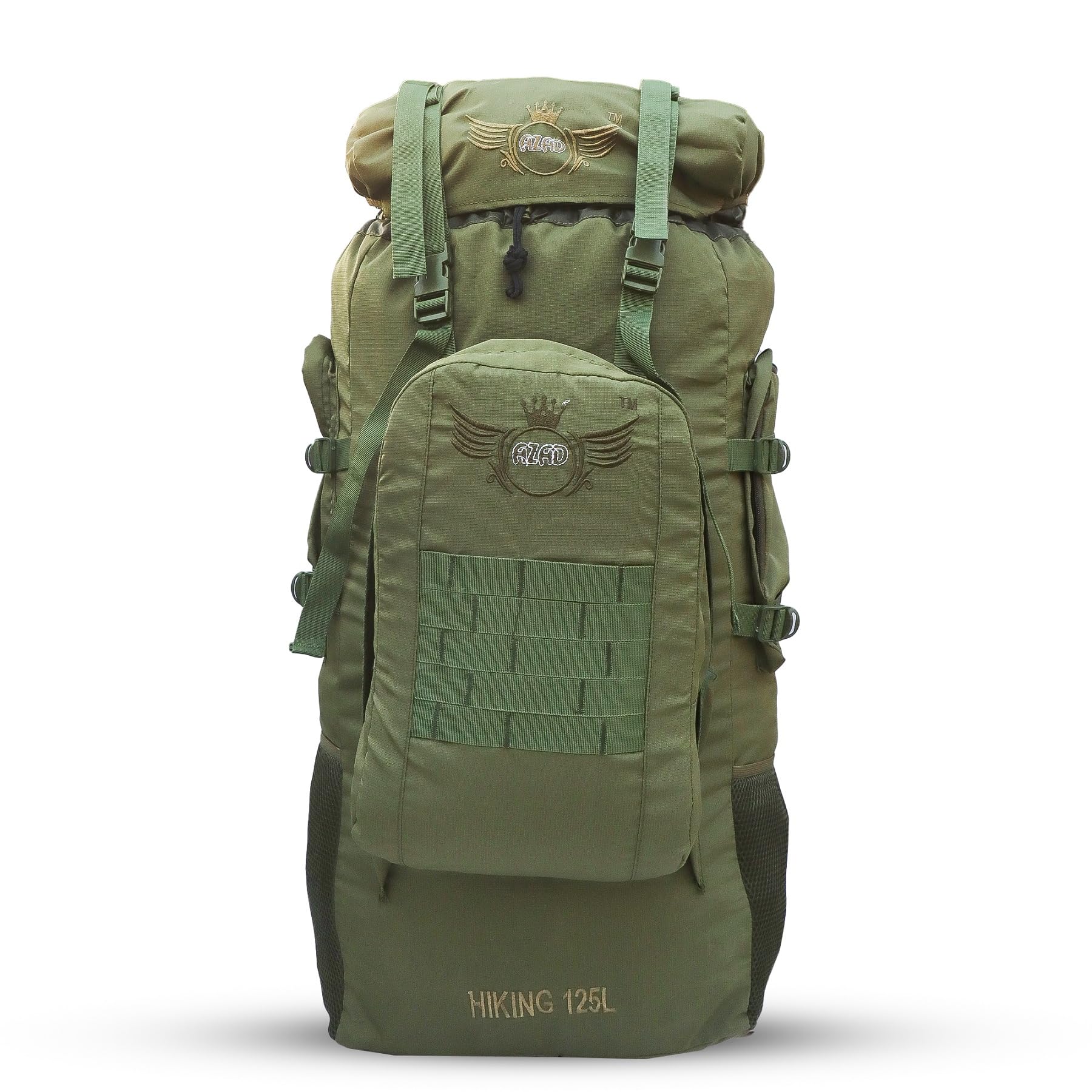azad Army Rucksack Bags for Travelling Hiking, Extra Spacious, One in two, detachabale small backpack-picture-25