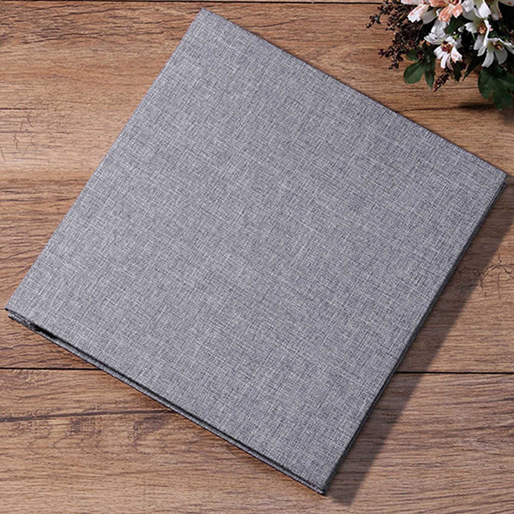 5X Foto Album Sammel Album Leinen Kunst DIY Speicher Buch Dicke Seiten mit Schutz Folie Speichern Bilder Dauerhaft