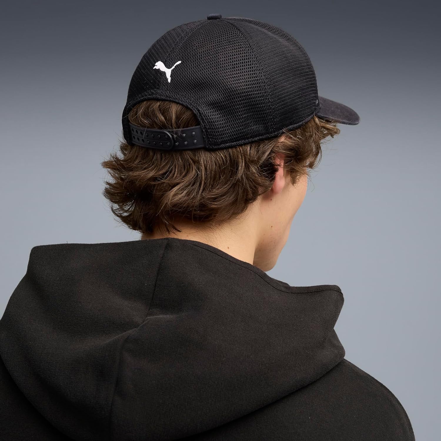 PUMA Mens Scuderia Ferrari Trucker Cap Casual - Black