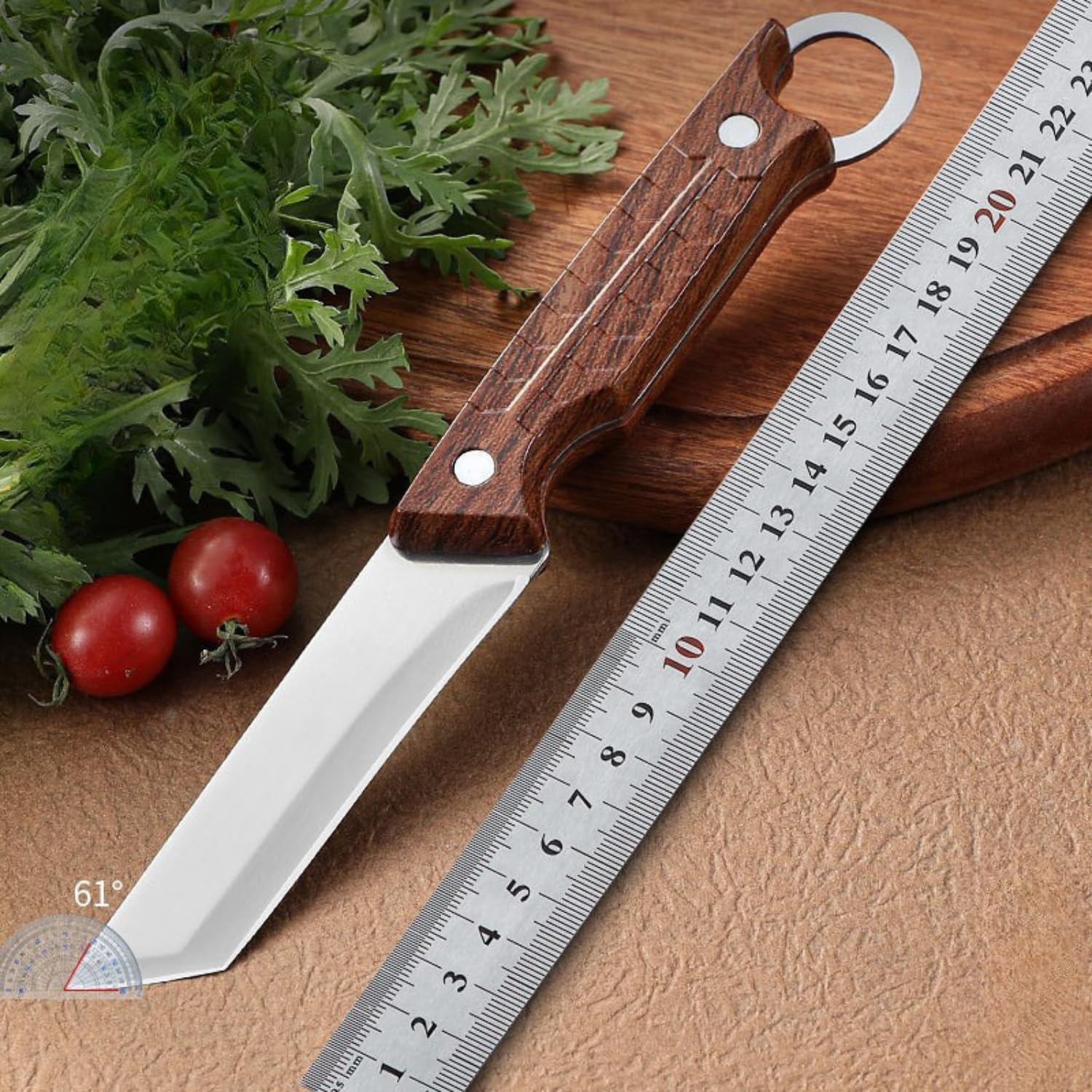Kneefcy Professional Stainless Steel Knife with ABS Handle β Kitchen Utility Knife for Cutting, Slicing and Chopping Vegetables, Meat, Fruits and Household Food Preparation Cooking Tool 2