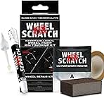 Wheel Scratch Fix® Gloss Black Rim Touch Up Paint, Wheel Scratch Repair Kit, Alloy Curb Rash Repair Kit, Rim Touch Up Pen, Universal Wheel Paint, DIY Alloy Rim Repair (Gloss Black)