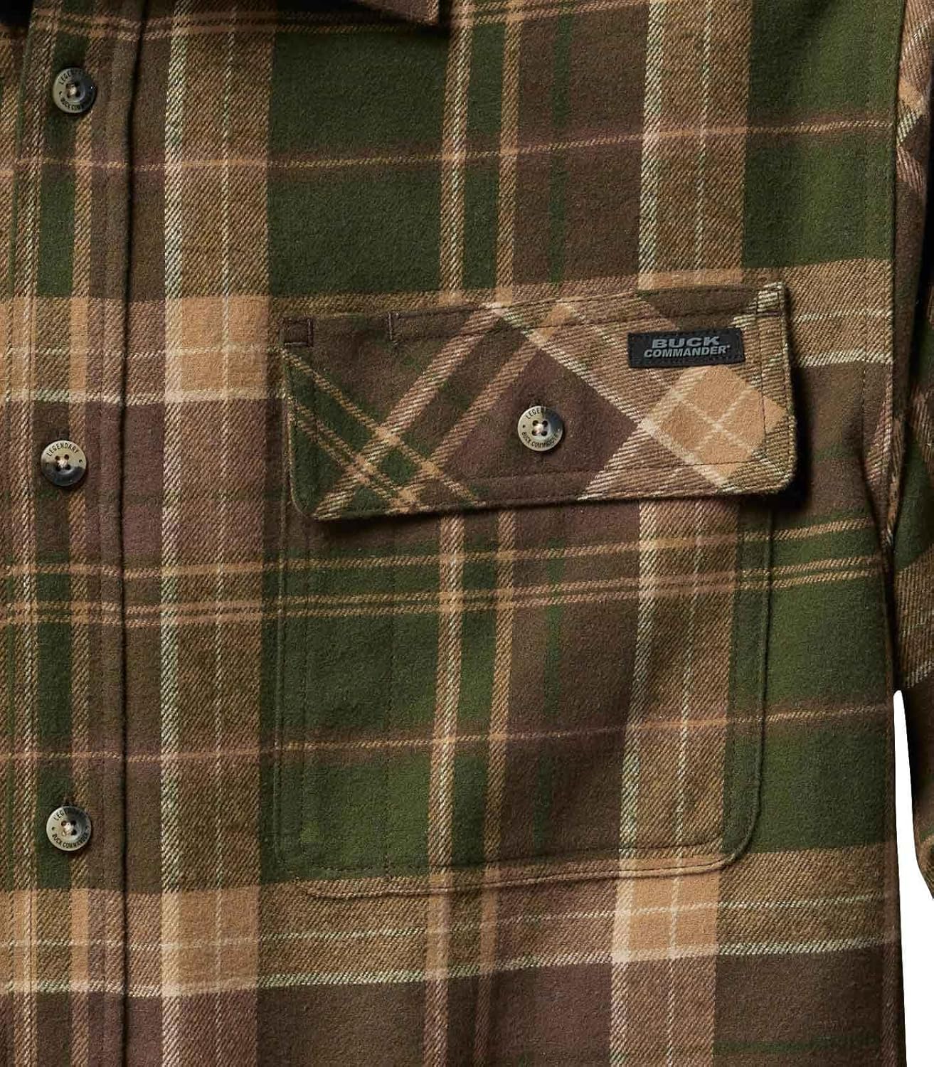 Legendary Whitetails Mens Buck Commander Legacy Flannel Shirt - Image 4