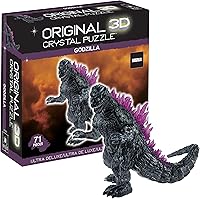 Vista 1 de Bepuzzled, Godzilla Ultra Deluxe - Rompecabezas de cristal 3D, para amantes de Godzilla, coleccionistas y rompecabezas a partir de 12 años