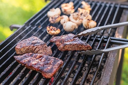 Miniatura 6 de Y Yellowstone - Juego de herramientas para barbacoa, juego de 2 piezas, incluye espátula y pinzas, juego de accesorios ideales para parrilla |