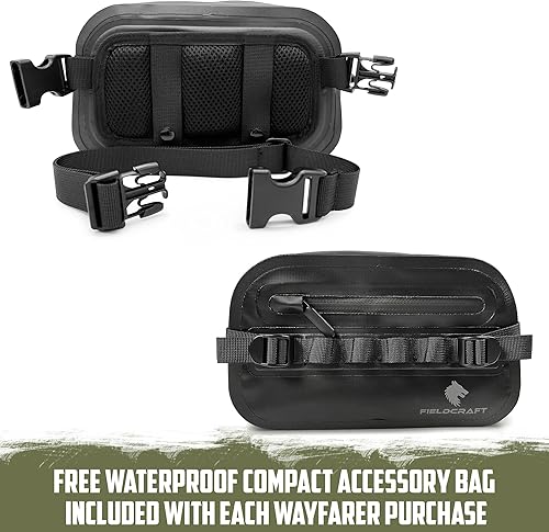 Miniatura 7 de FIELDCRAFT Wayfarer - Mochila impermeable enrollable para actividades al aire libre, deportes acuáticos, kayak, canotaje, campamento, senderismo,