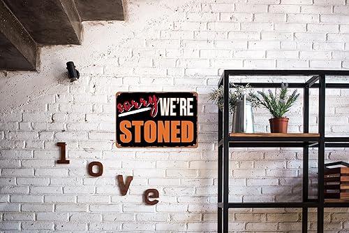 Carastora Fun Decorative Sign - Vintage Metal Tin Wall Art for the Man Den, Bar, Dorm or Garage - 420 Style Room Decor, 8x12 Inch