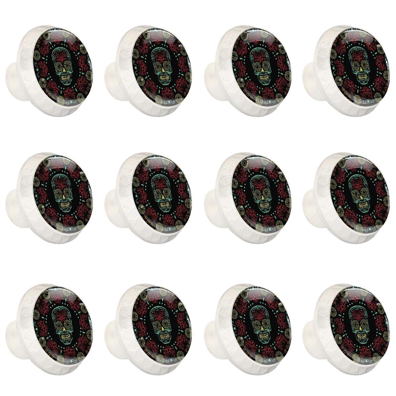Boutons ronds pour placard de cuisine tiroirs et commode fleurie