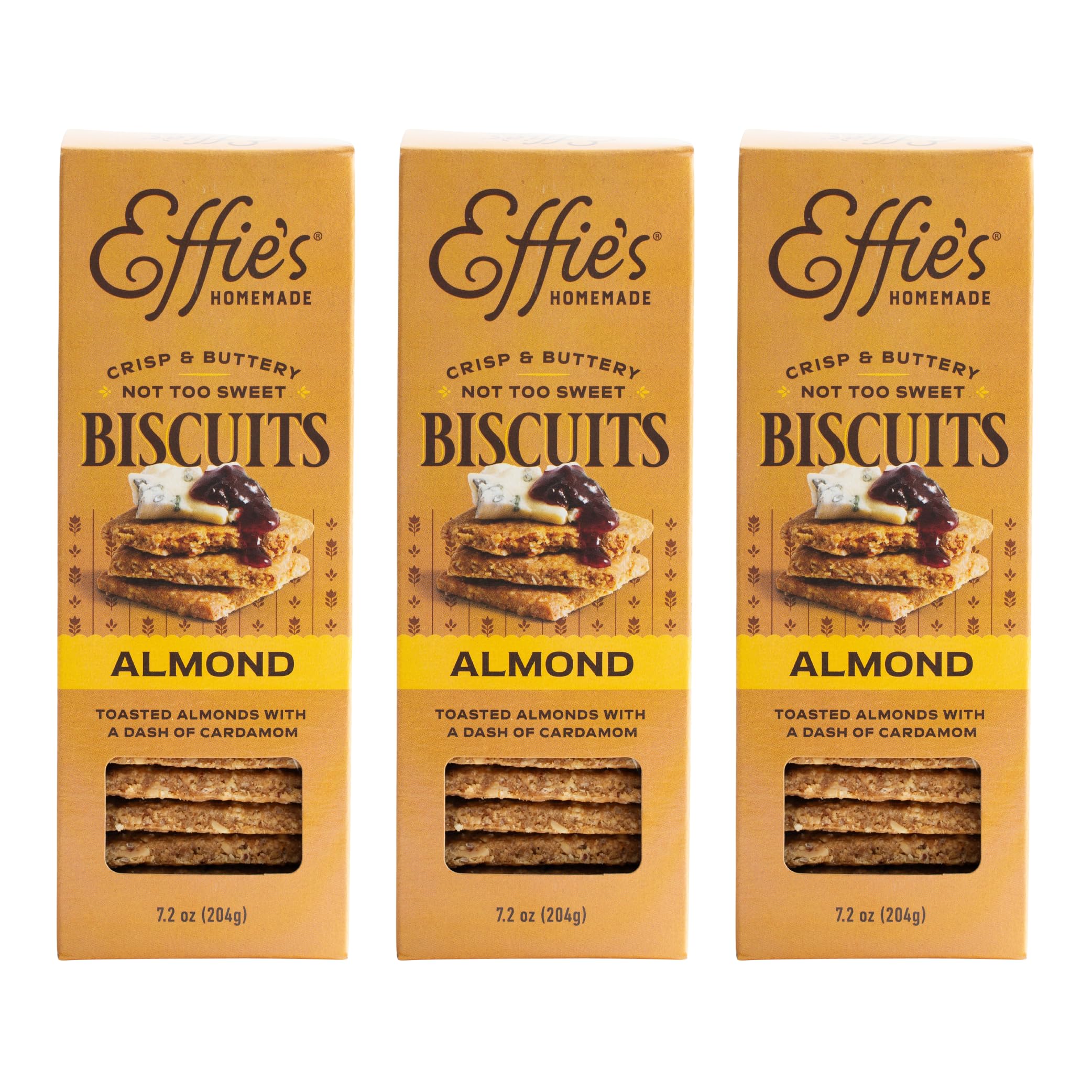 Effie's Homemade Biscuits - Almond - 3 Pack