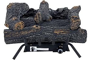 Pleasant Hearth Ventless Gas Log Fireplace 18-inch