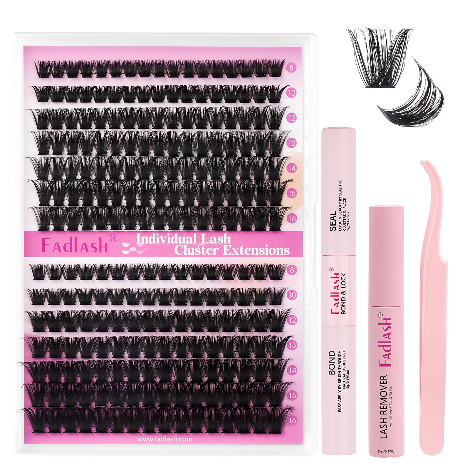 FADLASH Lash 120pcs 0.07mm D Curl 8-16mm 40D Mixed Trays Customizable DIY Eyelash Extensions for Beginners — view 16
