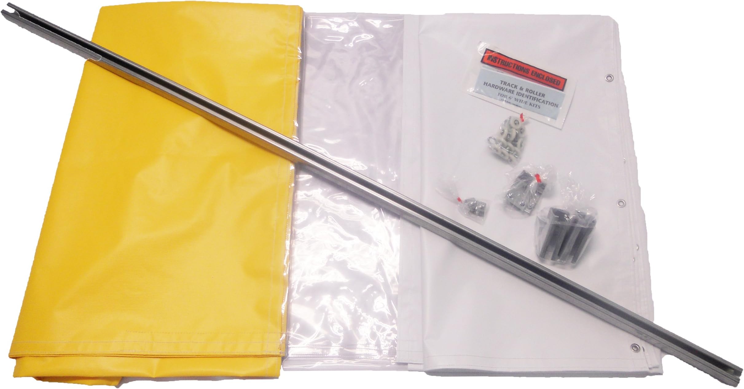 14021610 Privacy GlideWall System, 6' Width x 10' Height, Yellow