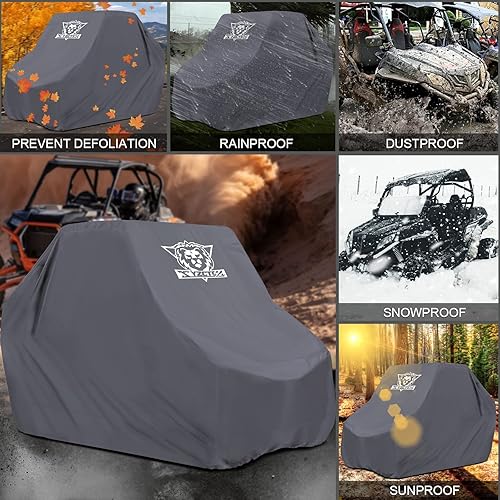 Miniatura 4 de XYZCTEM UTV Cover,Outdoor Waterproof All-Weather Protection UTV Cover Compatible with Polaris RZR Can-Am Yamaha Honda Kawasaki Suzuki,and More.115