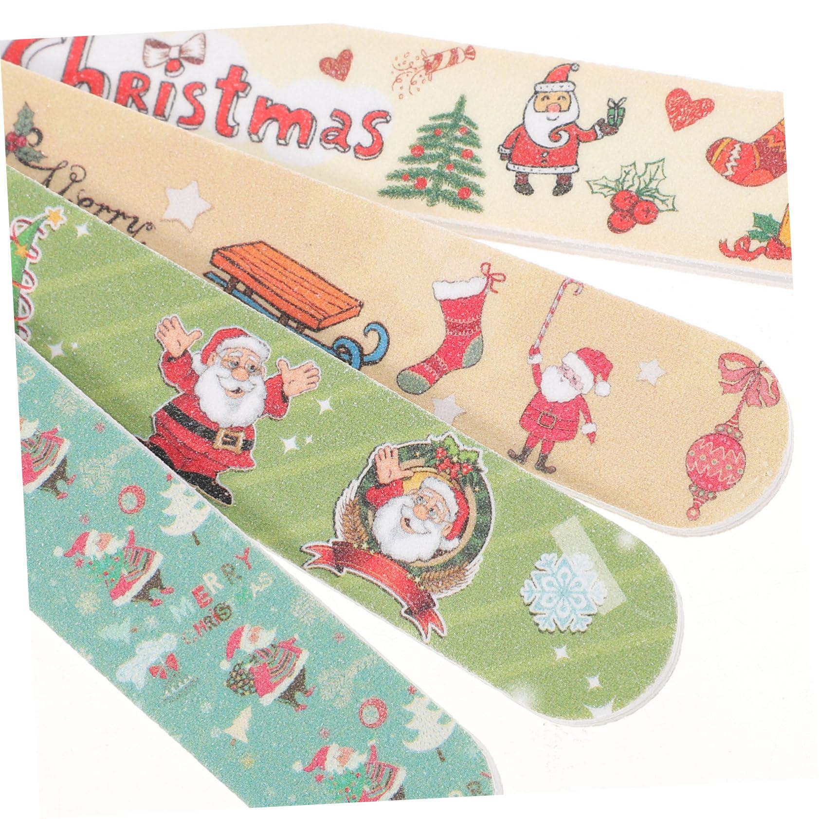 FRCOLOR 60 Piezas Lima De Uñas De Navidad Lima De Uñas Infantil Herramientas De Manicura De Uñas Limas De Manicura Esmalte De Uñas Profesional Clavo Archivo De Pedicura Alce