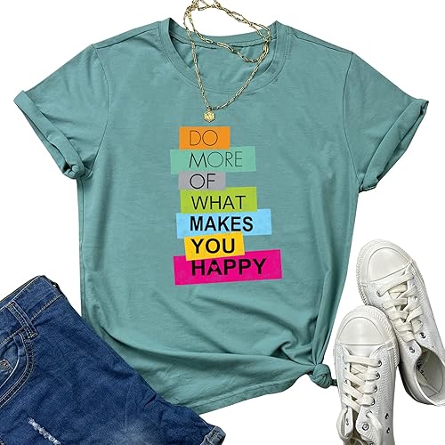 BLACKOO Camisetas suaves con gráficos para mujer