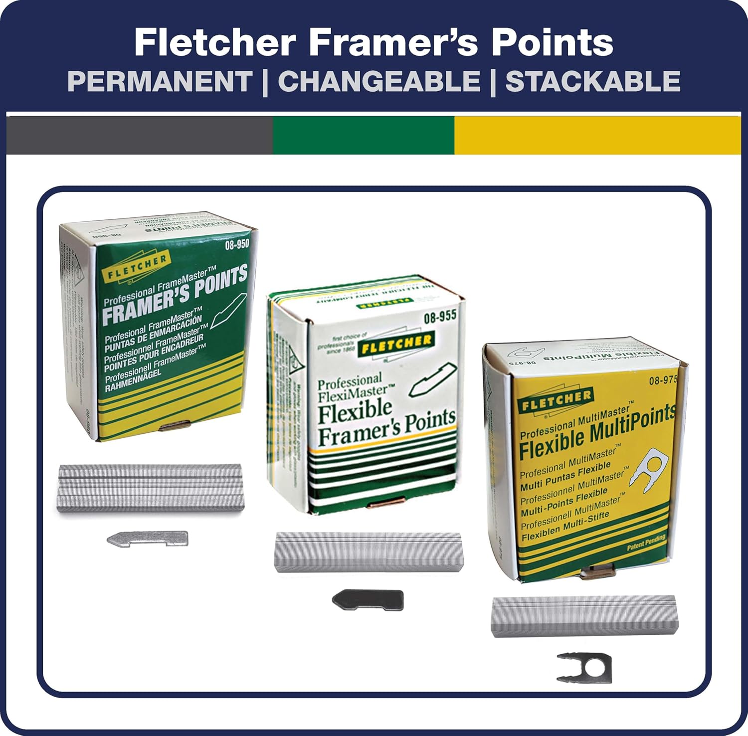 Fletcher® FlexiMaster® Professional Picture Frame Point-Staple Driver - Used Geninue Flexi-Points-Staples
