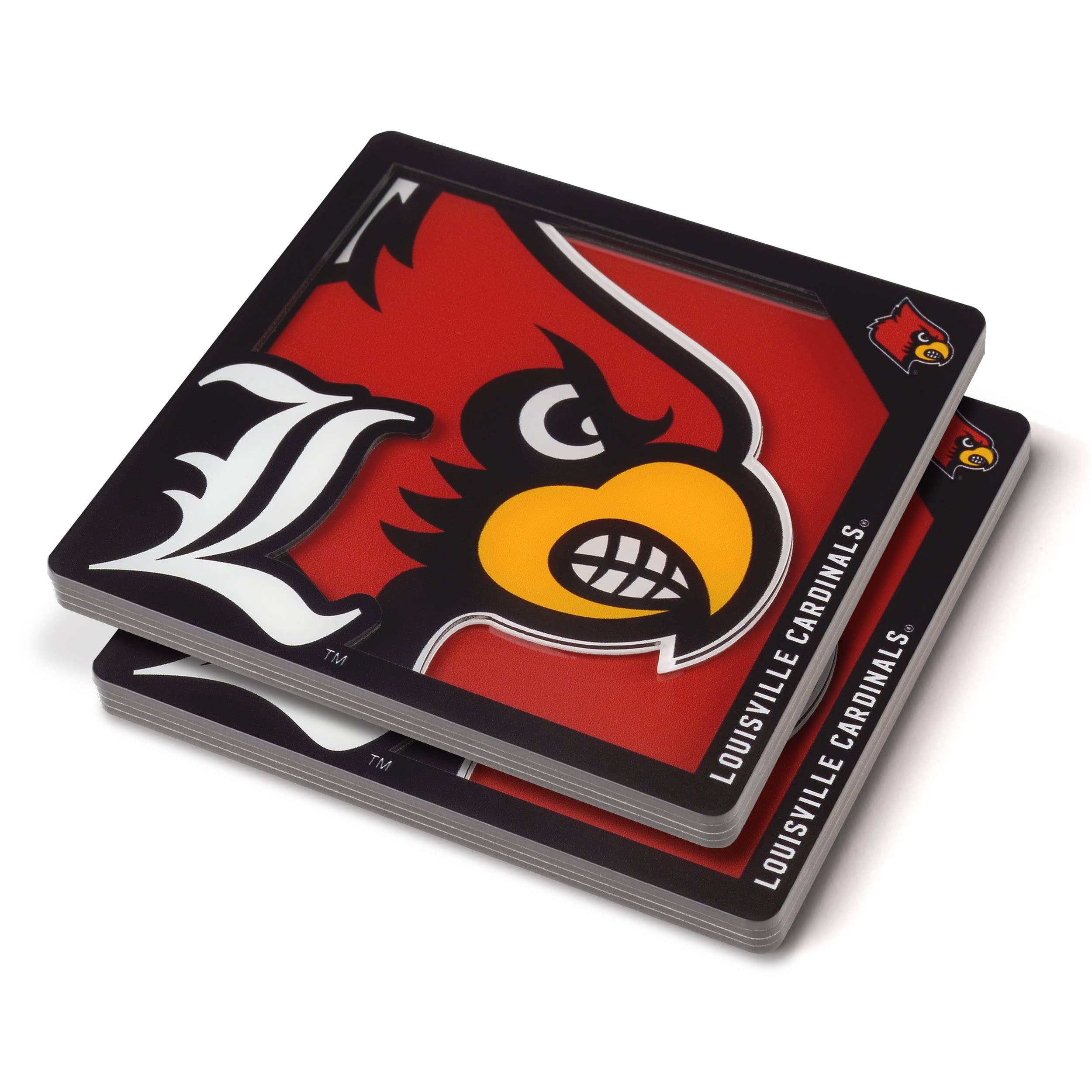 YouTheFan NCAA Louisville Cardinals Logo Series Coaster