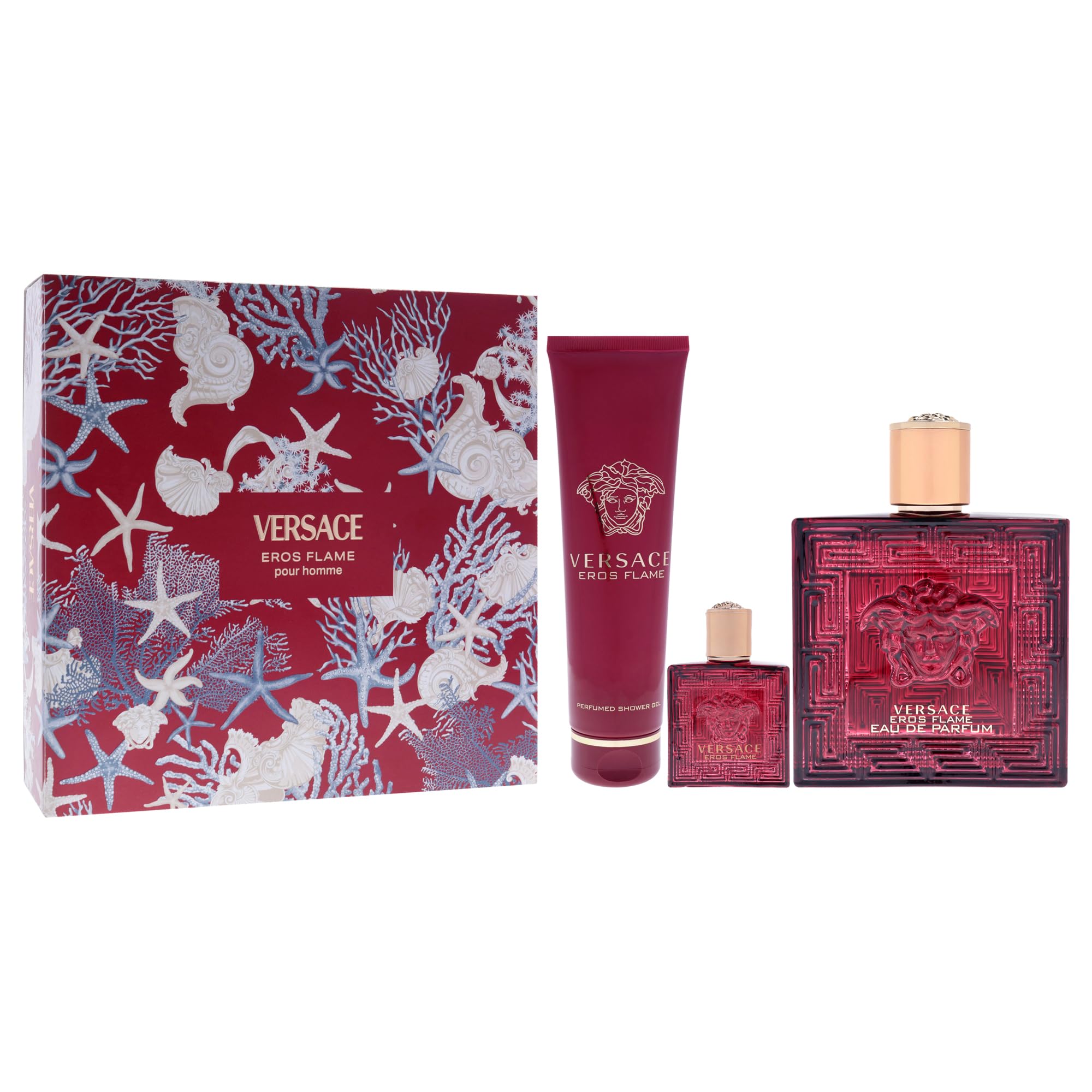 Amazon.com : VERSACE EROS FLAME 100ML GIFT SET : Beauty & Personal