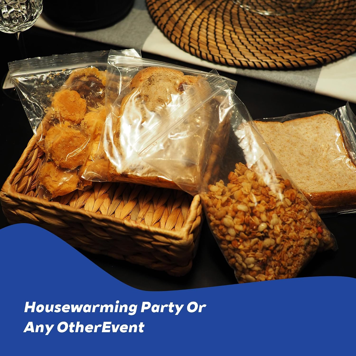 5" x 7" Clear Resealable Bags, 250 Count Zip Plastic Storage Bags image 5