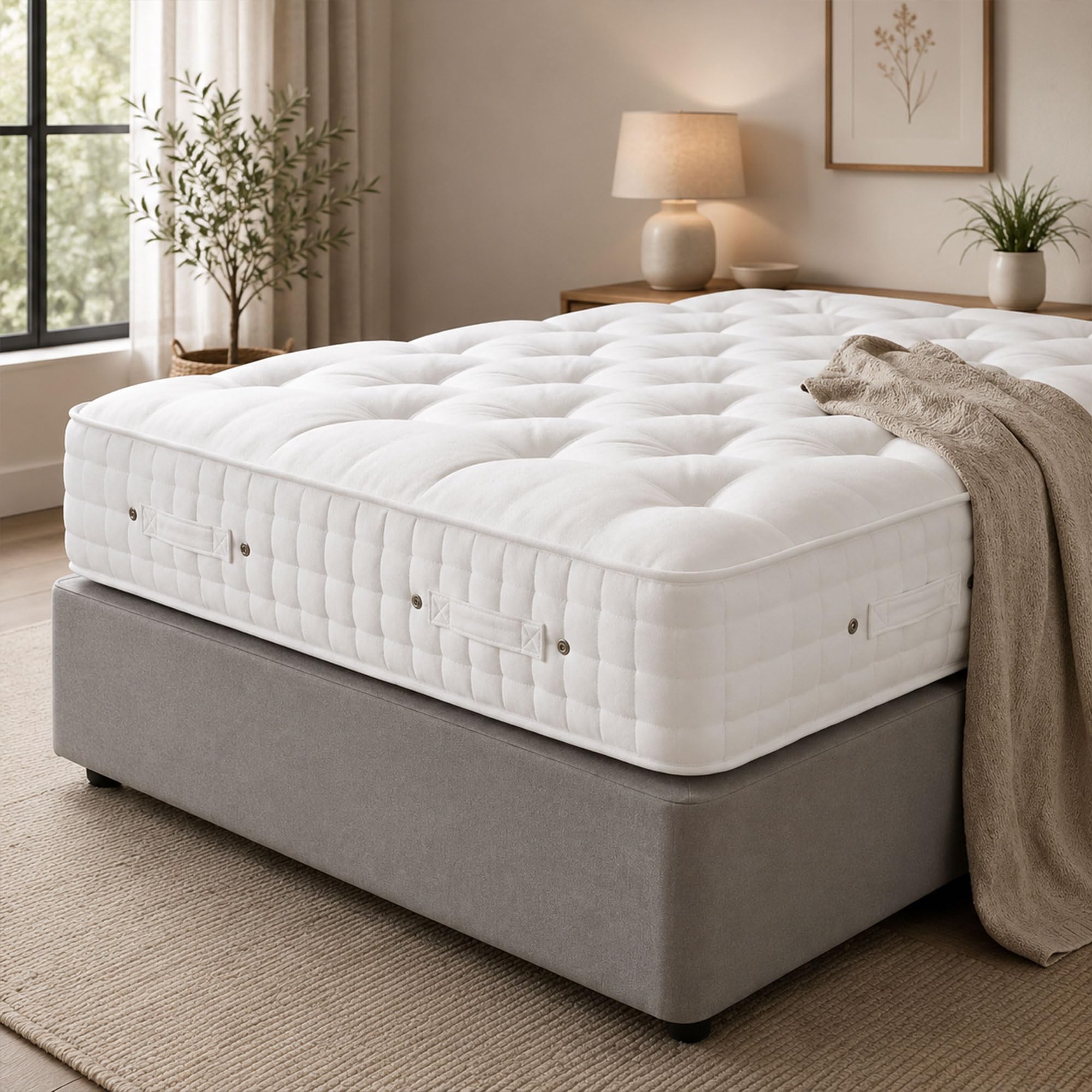 BONANZA SLEEP Pocket Sprung Mattress | 1000/2000 / 3000 Pocket | Hybrid Memory Foam | Orthopaedic Medium Firm Quilted Mattress | Single Double King Super King Sizes (3ft Single, 3000 Pocket Sprung)